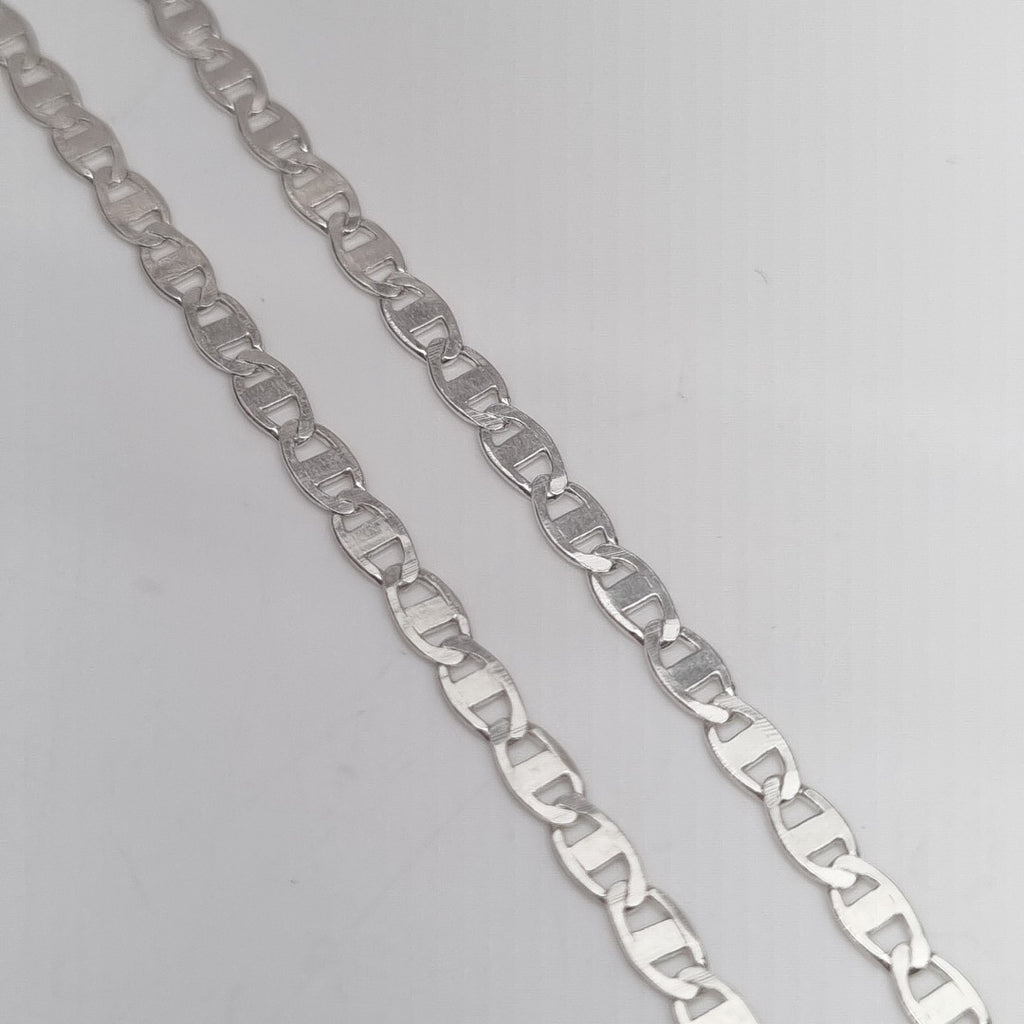 CADENA TEJIDO ESPEJO PLATA .925 55 CM 3.8 GR (NUEVO)