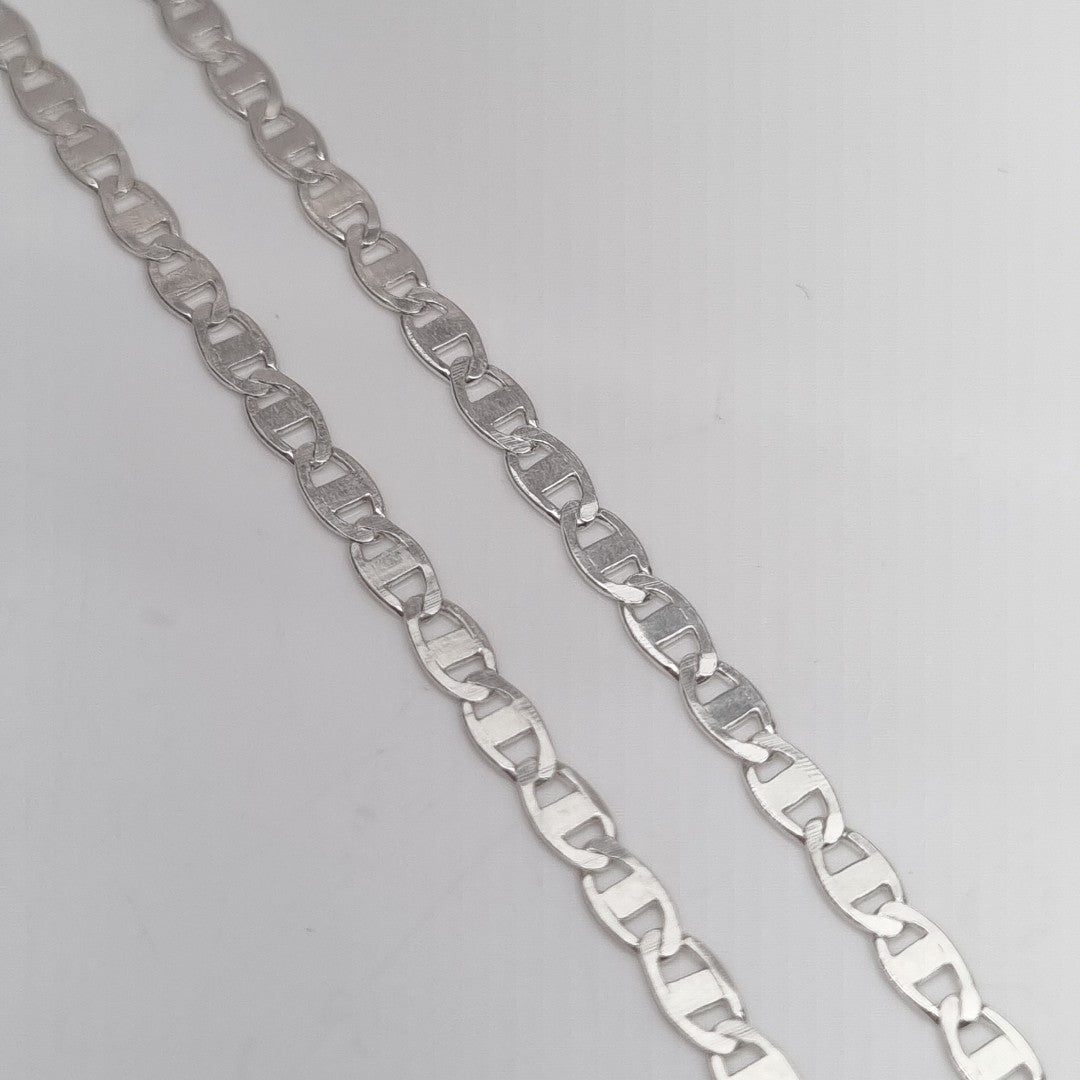 CADENA TEJIDO ESPEJO PLATA .925 55 CM 3.8 GR (NUEVO)