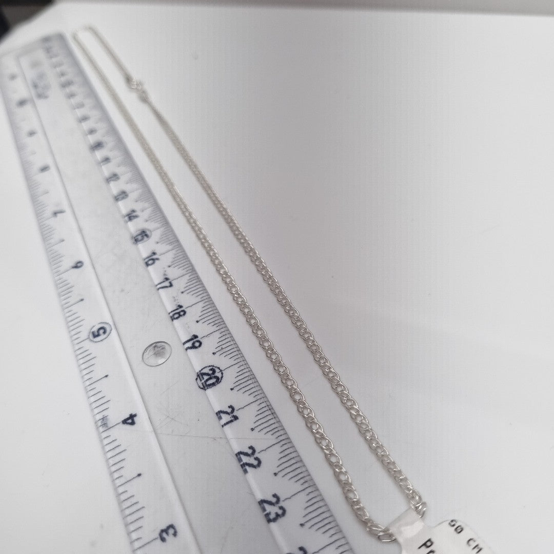 CADENA DOBLE ESLABON PLATA .925 50 CM 3.43 GR (NUEVO)