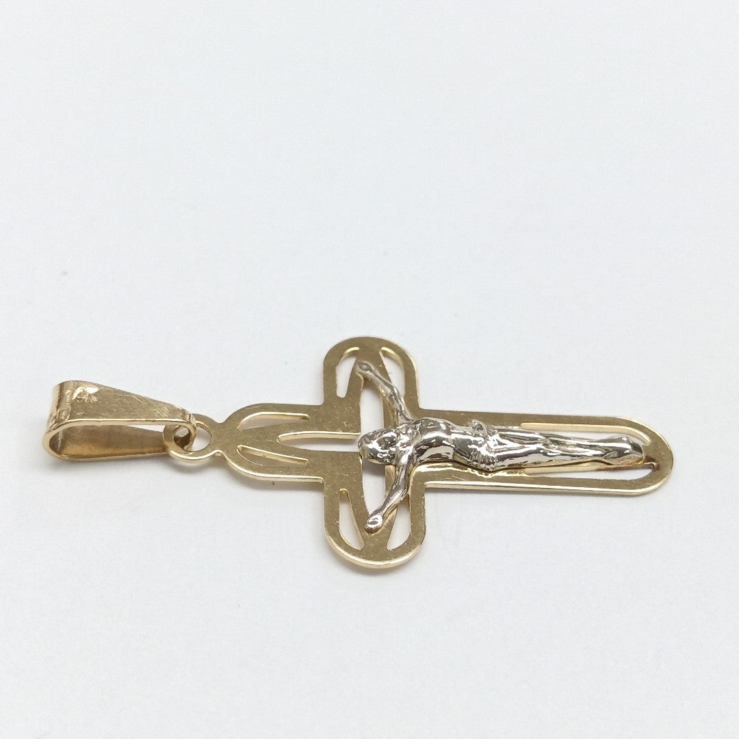CRUCIFIJO ORO 14 K 1.6 GRMS (SEMINUEVO)
