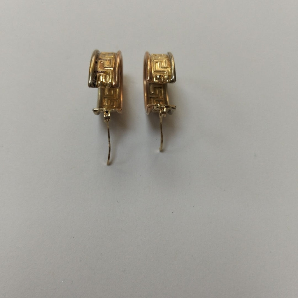 ARETES PAR ORO,ORO COMBINADO 14 K 4,20 GRMS (SEMINUEVO)
