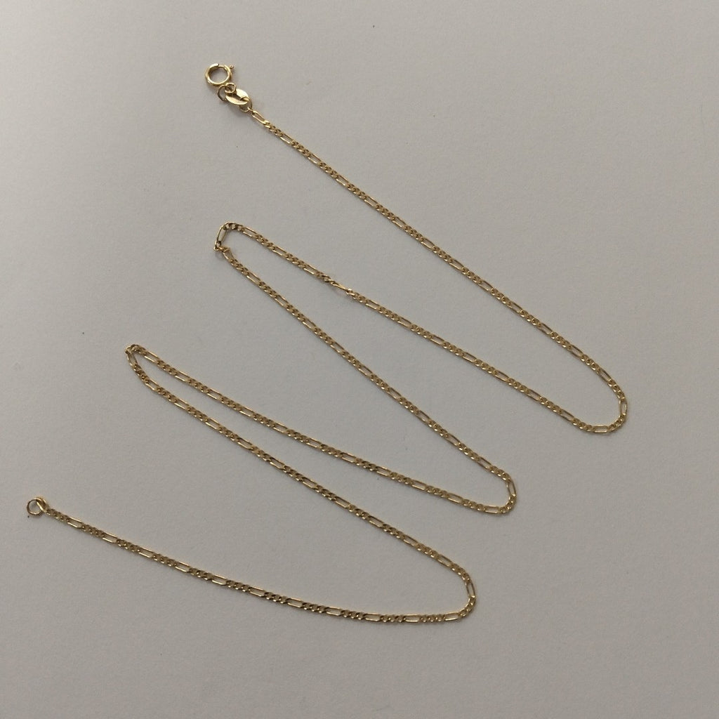 CADENAS TEJIDO 3X1 ORO 14K 55 CM 2.4 GR (NUEVO)