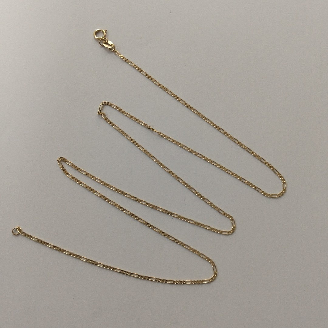 CADENAS TEJIDO 3X1 ORO 14K 55 CM 2.4 GR (NUEVO)