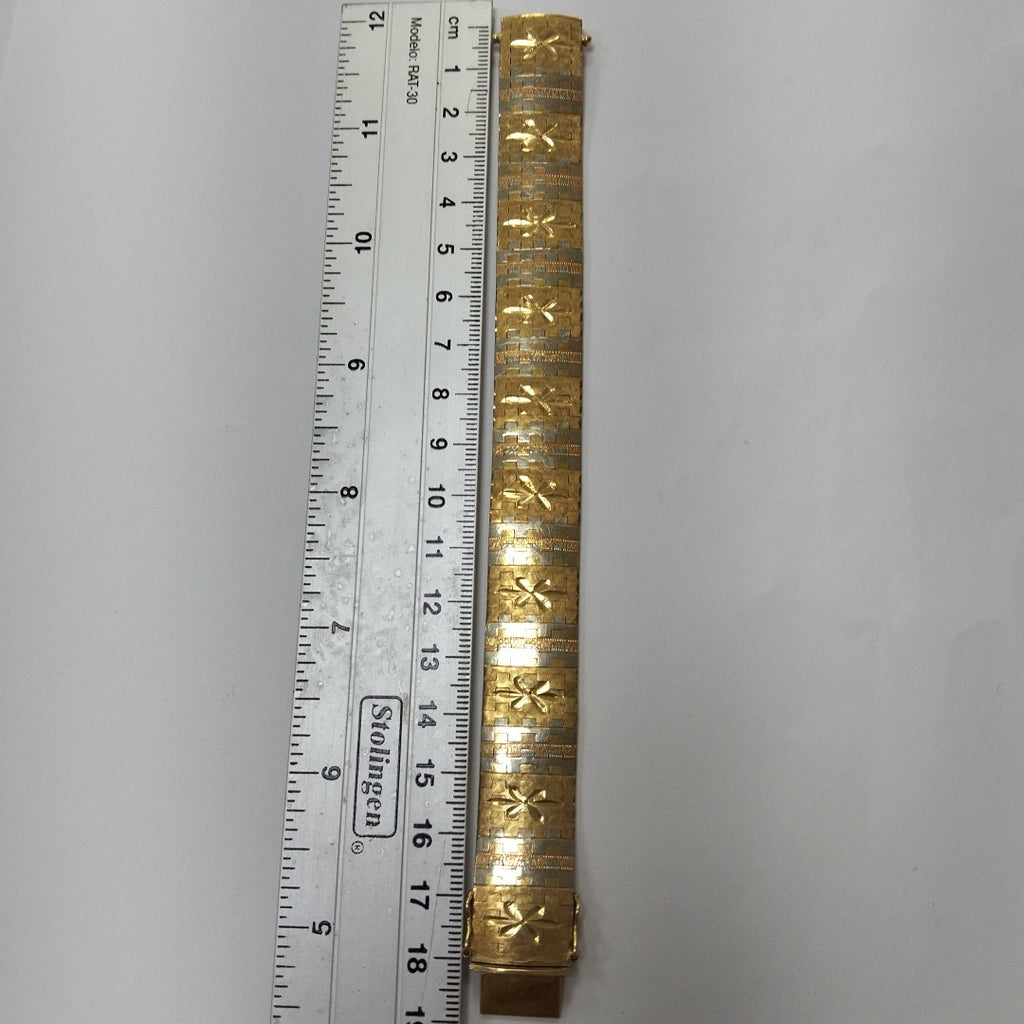 PULSERA ORO, ORO COMBINADO 18 K 46.3 GRMS (SEMINUEVO)