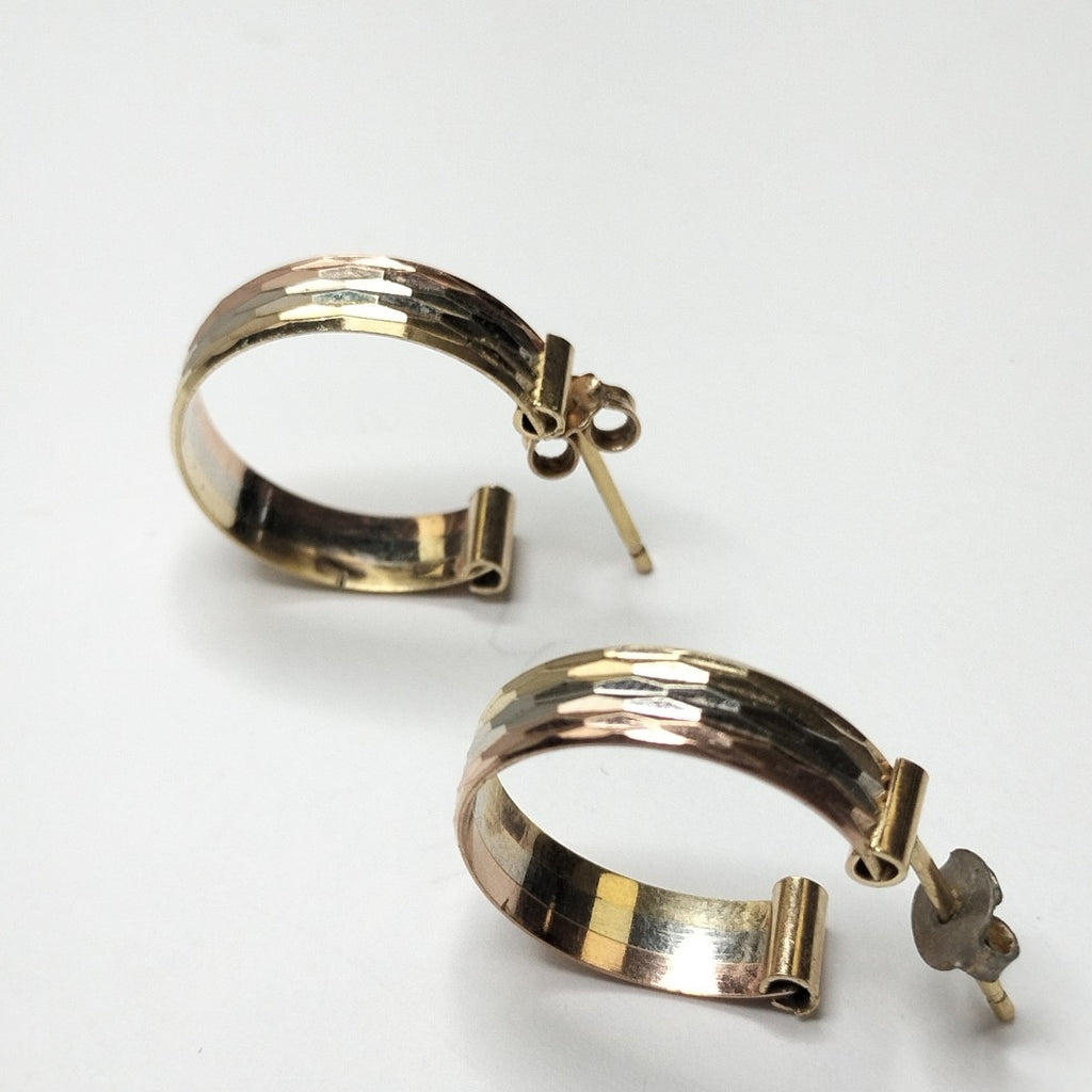 BROQUELES PAR ORO 14 K 3.9 GRMS (SEMINUEVO)