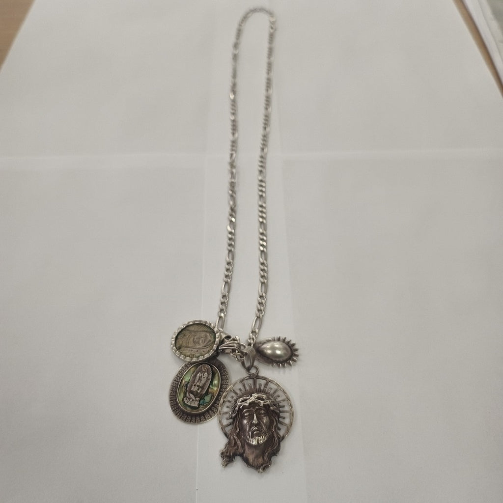 CADENA, DIJE PLATA 52.2 GRMS (SEMINUEVO)