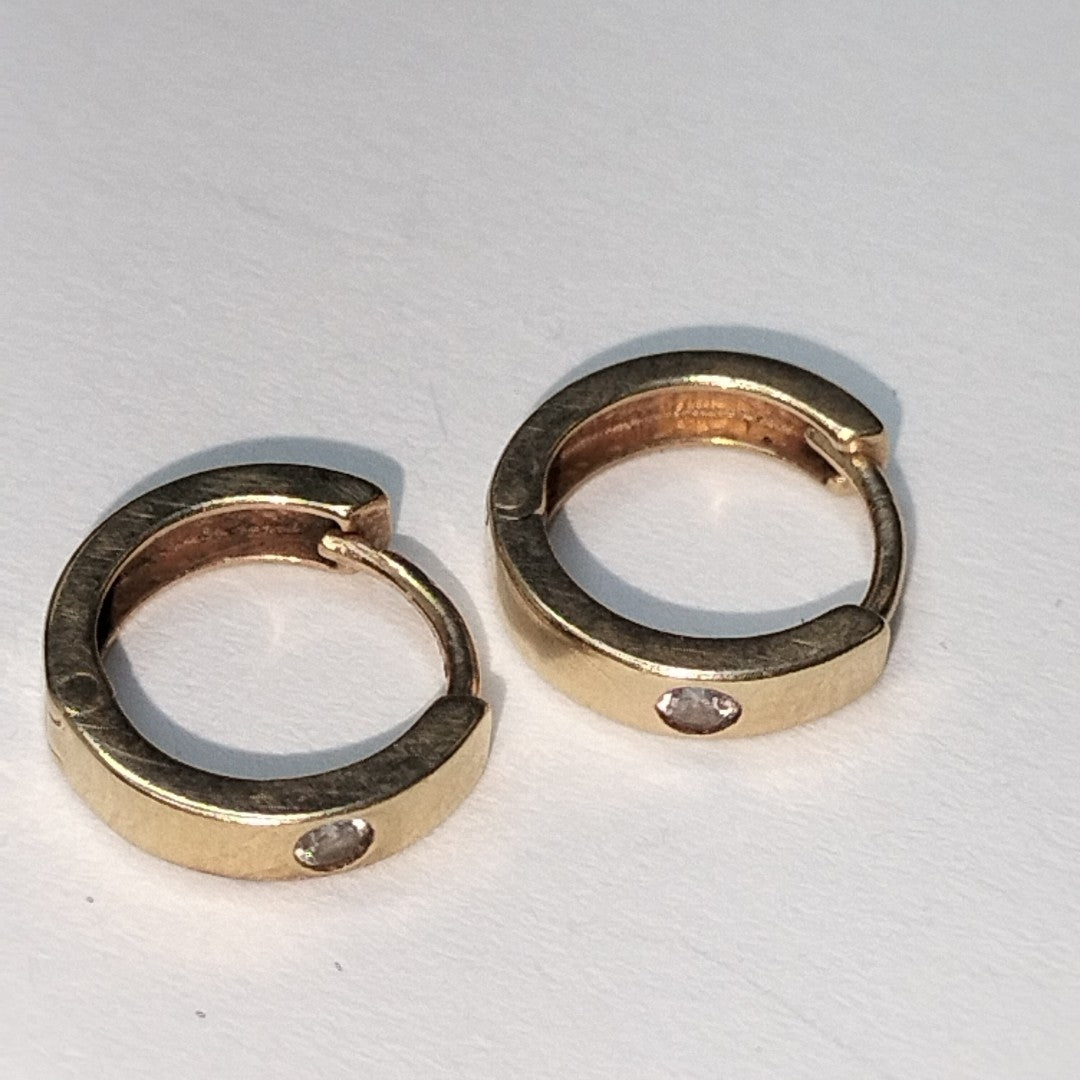 ARRACADAS PAR ORO 14 K 1.1 GRMS (SEMINUEVO)