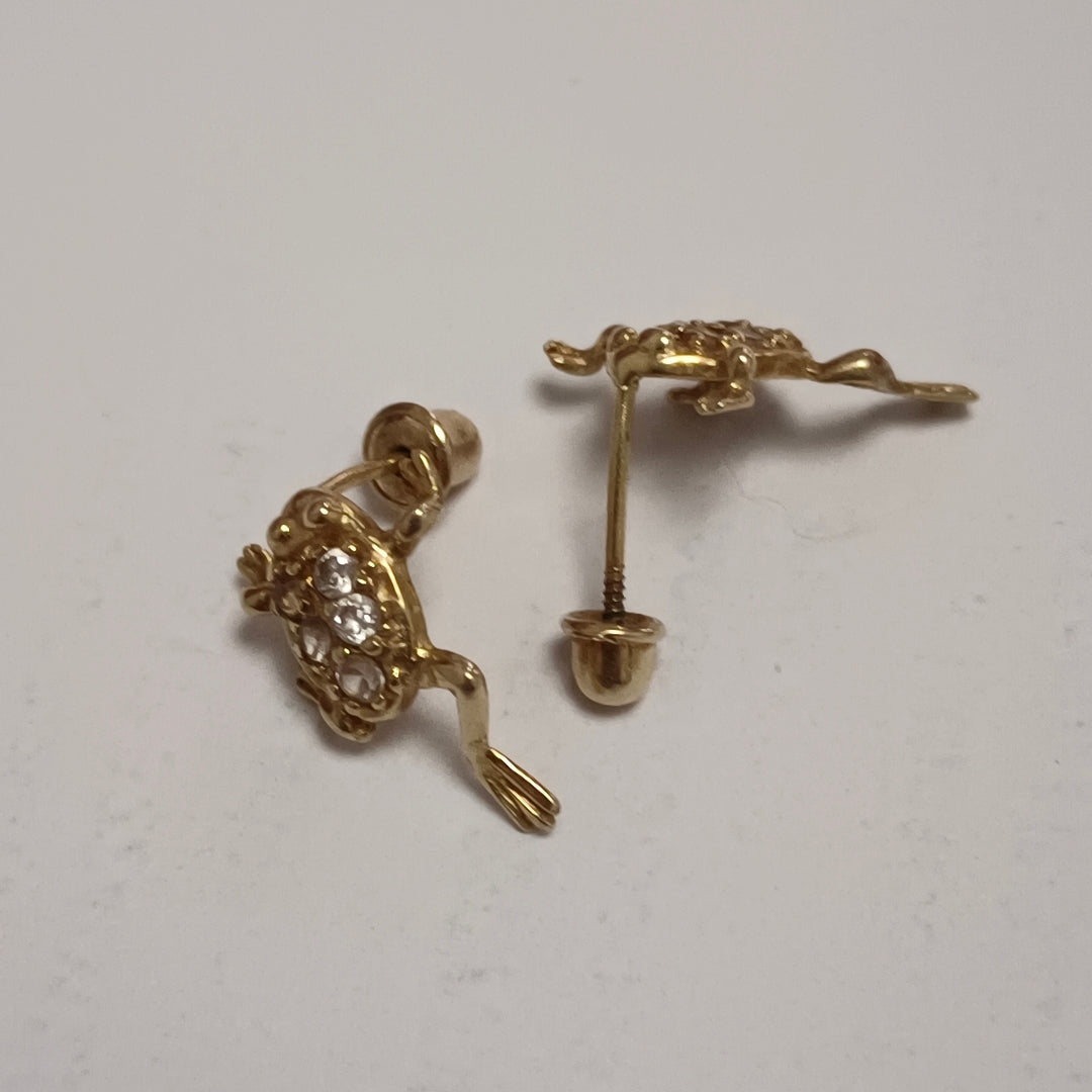 ARETES PAR ORO 14 K 0,90 GRMS (SEMINUEVO)