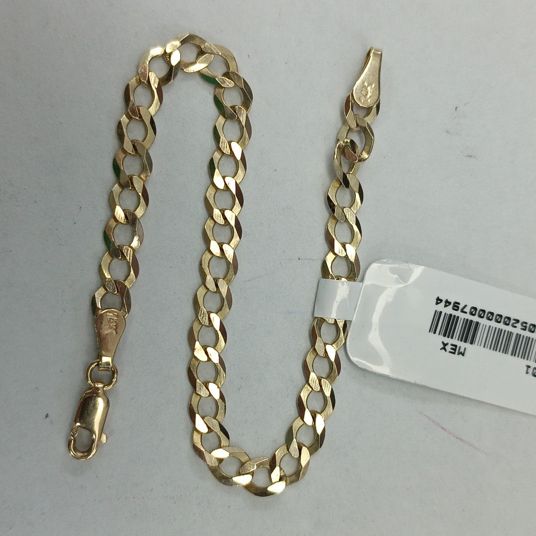 PULSERA TEJIDO BARBADA 4.7G 18 CM 14K (NUEVO)