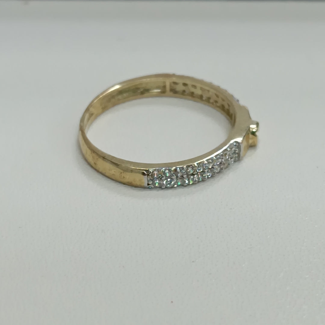 ANILLOS C/CIRCONIA ORO 10K TALLA 7 1.5 GR (NUEVO)