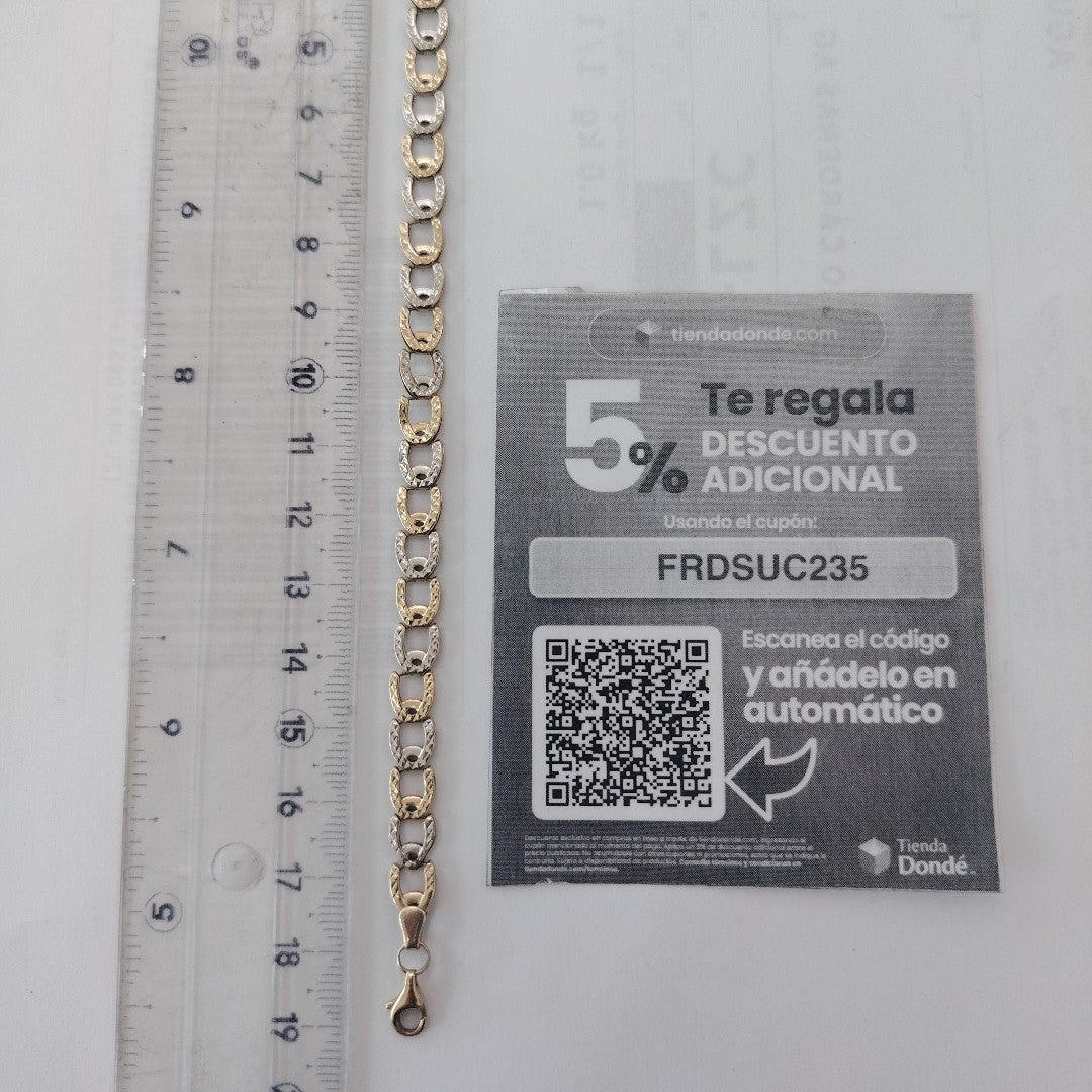 PULSERA ORO, ORO COMBINADO 14 K 5.4 GRMS (SEMINUEVO)
