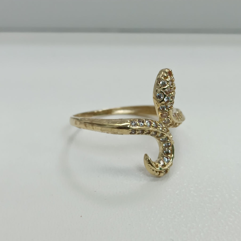 ANILLOS SERPIENTE ORO 10K TALLA 8 1.8 GR (NUEVO)