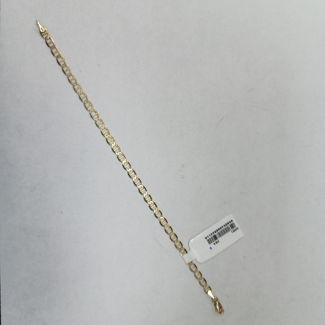 PULSERAS TEJIDO MARINERA ORO 14K 18 CM 2.8 GR (NUEVO)