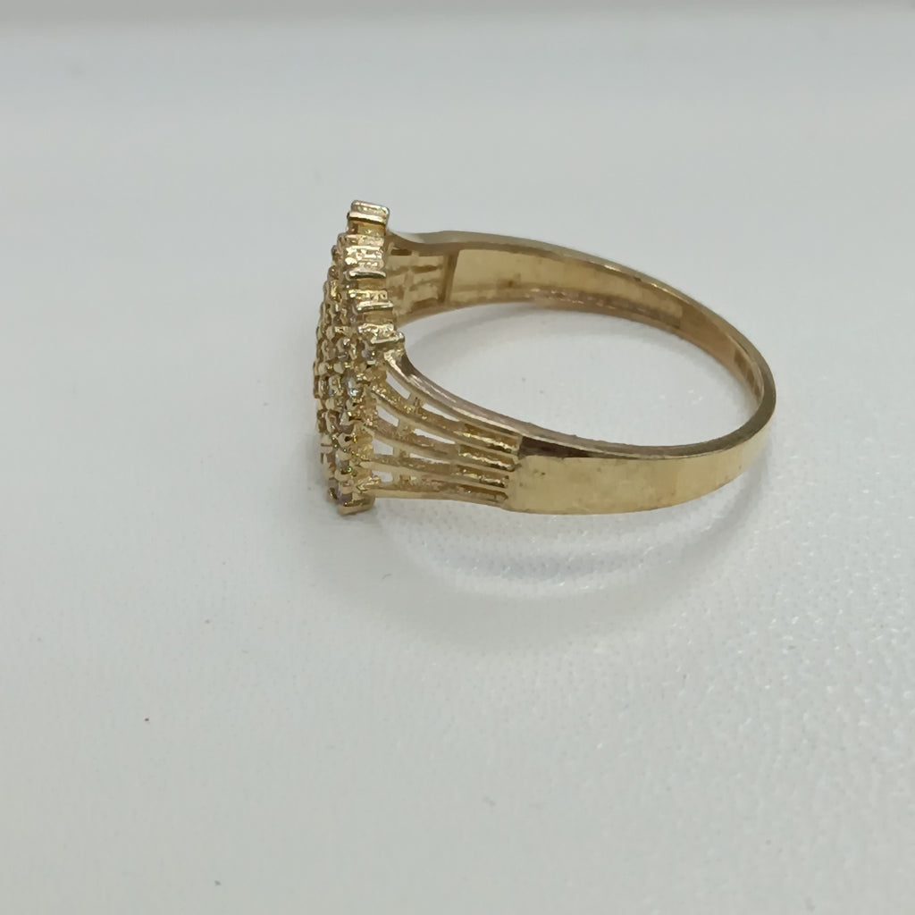 ANILLOS C/CIRCONIA ORO 10K TALLA 8 2.2 GR (NUEVO)