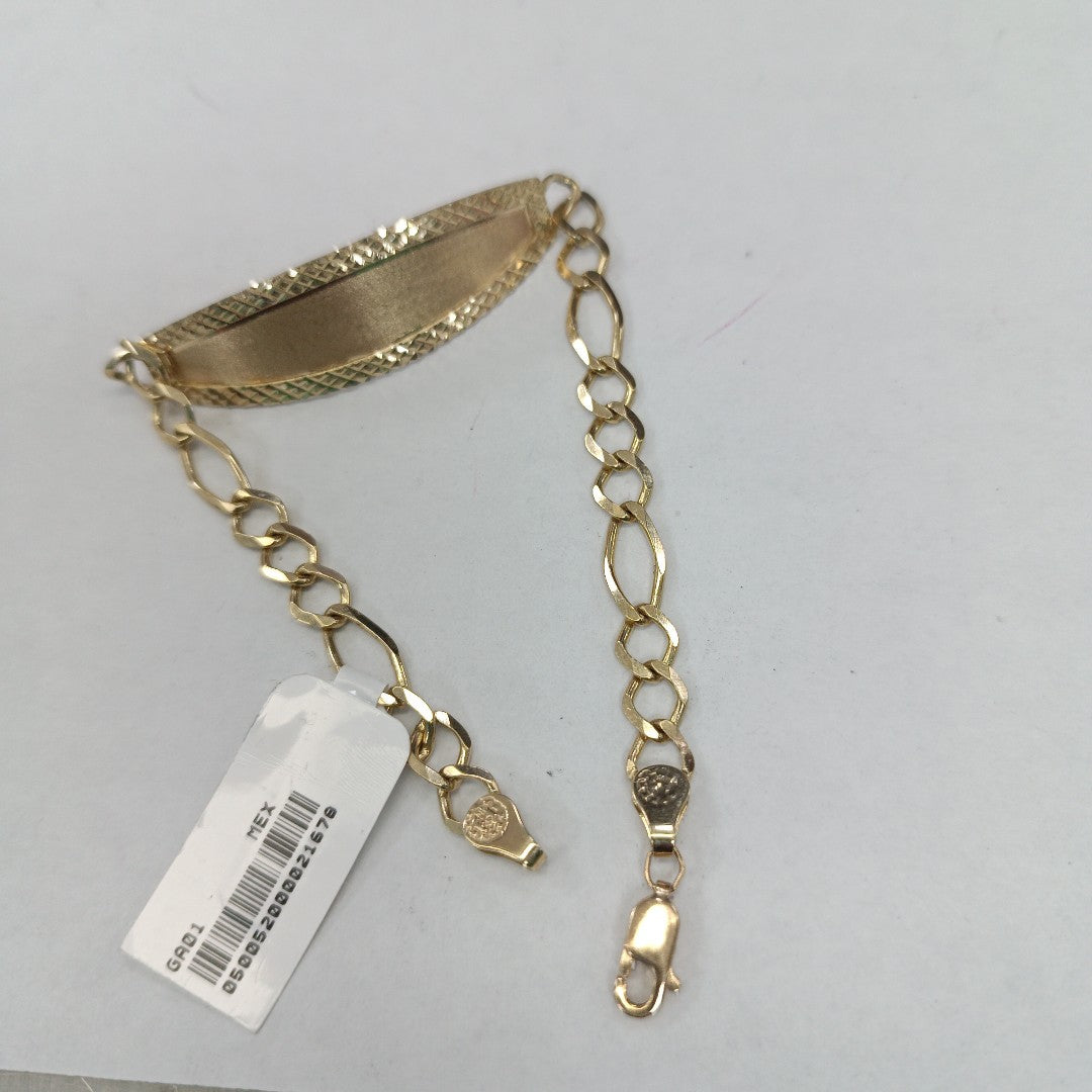 PULSERAS TEJIDO ESCLAVA 3X1 ORO 10K 21 CM 8.4 GR (NUEVO)