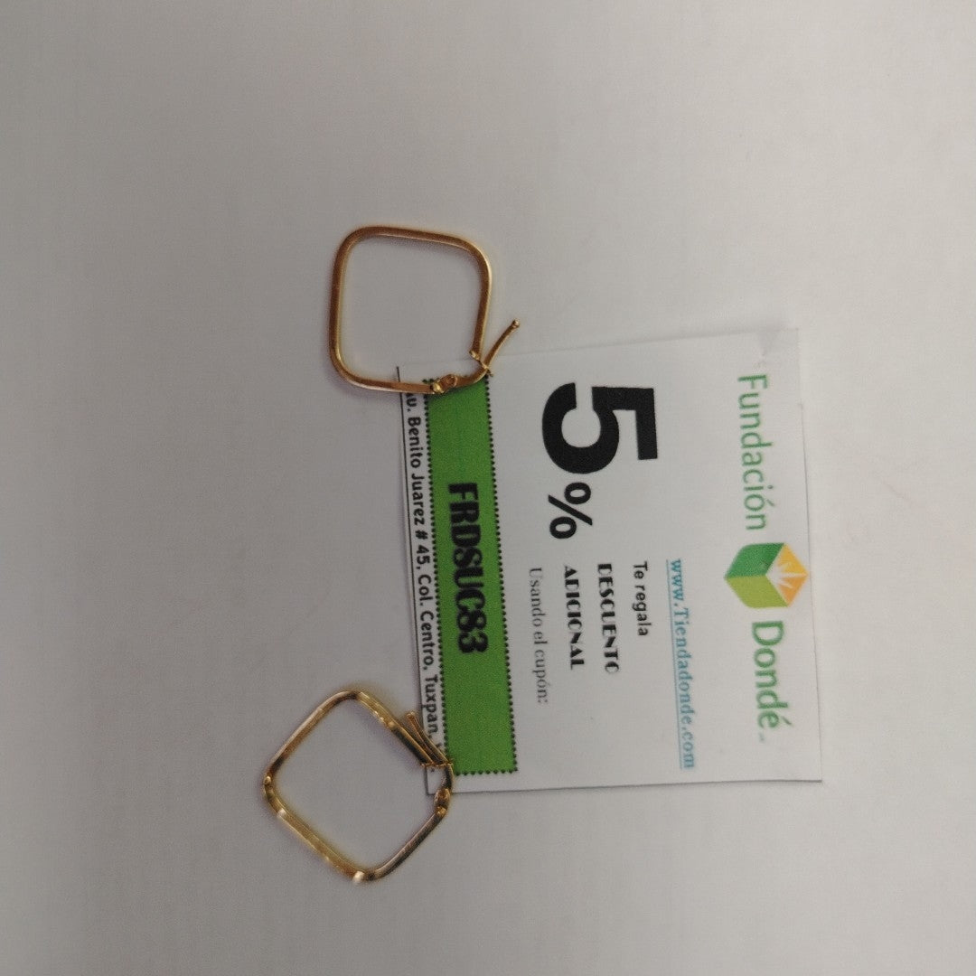 ARRACADAS PAR ORO 14 K 1.5 GRMS (SEMINUEVO)