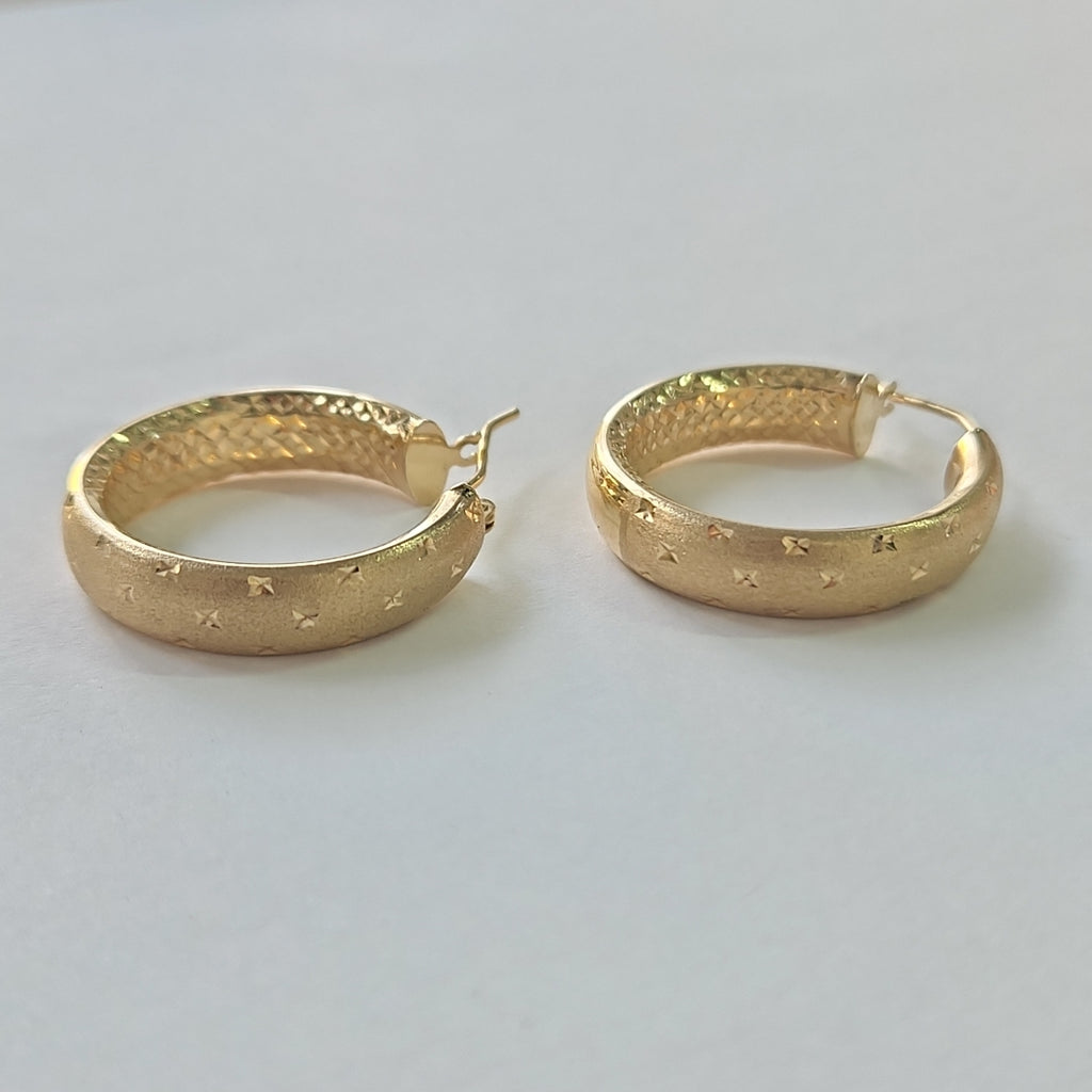 ARRACADAS PAR ORO 14 K 3.3 GRMS (SEMINUEVO)