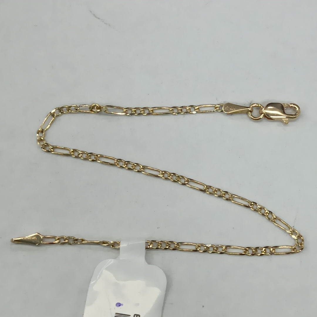 PULSERAS TEJIDO 3X1 ORO 14K 16 CM 1.5 GR (NUEVO)