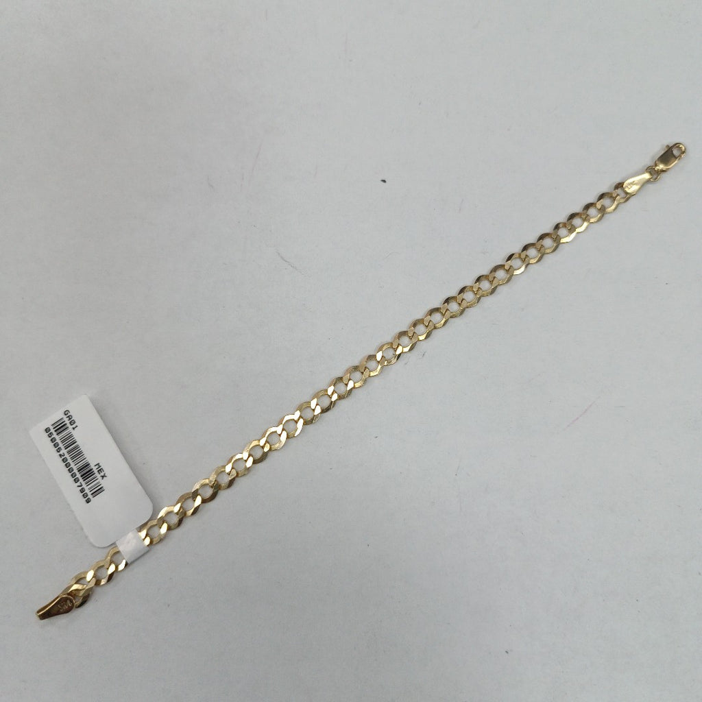 PULSERA TEJIDO BARBADA 4.6G 18 CM 14K (NUEVO)