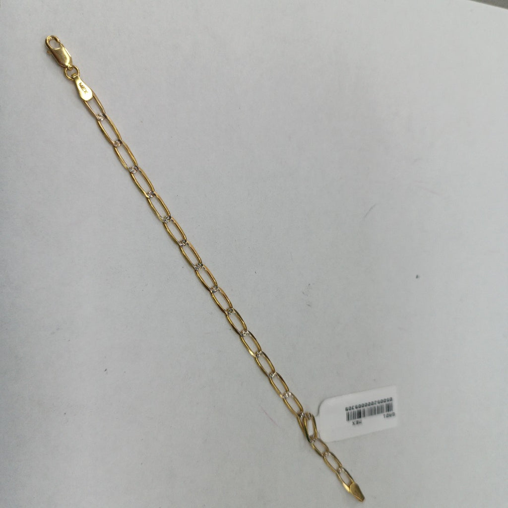 PULSERA TEJIDO ESLABONES 3.9G 18 CM 14K (NUEVO)