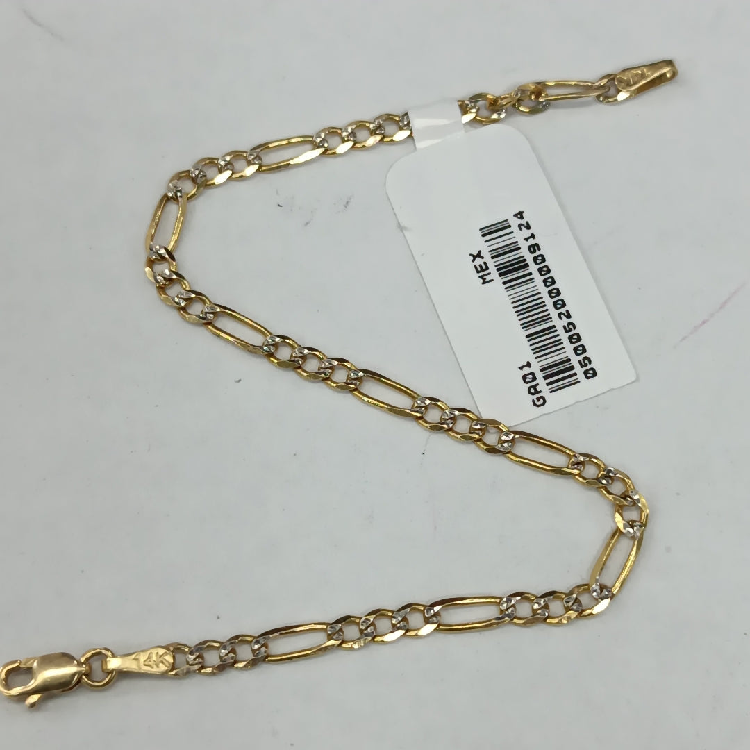 PULSERA TEJIDO 3X1 2.9G 18 CM 14K (NUEVO)