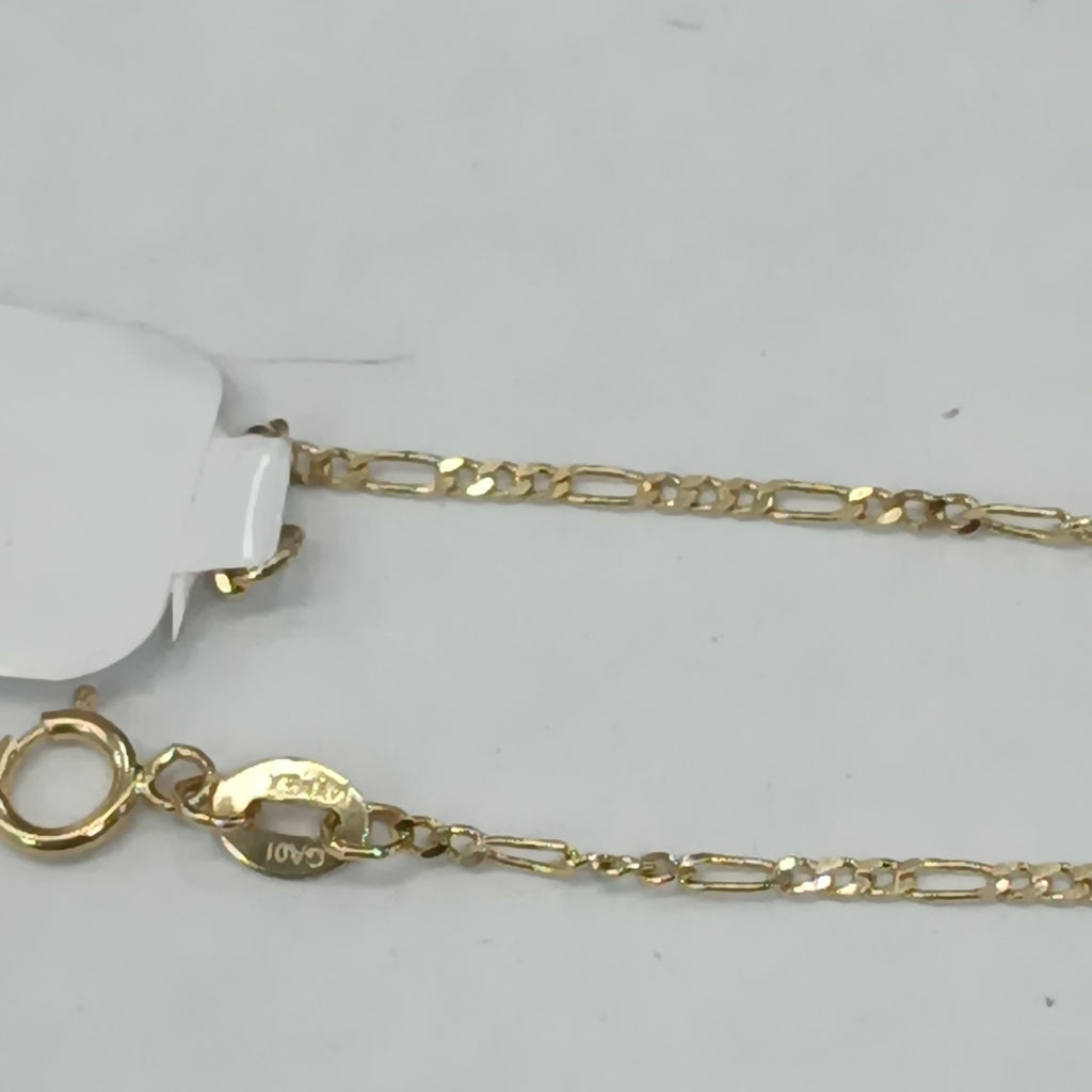 PULSERAS TEJIDO 3X1 ORO 14K 21 CM 1 GR (NUEVO)
