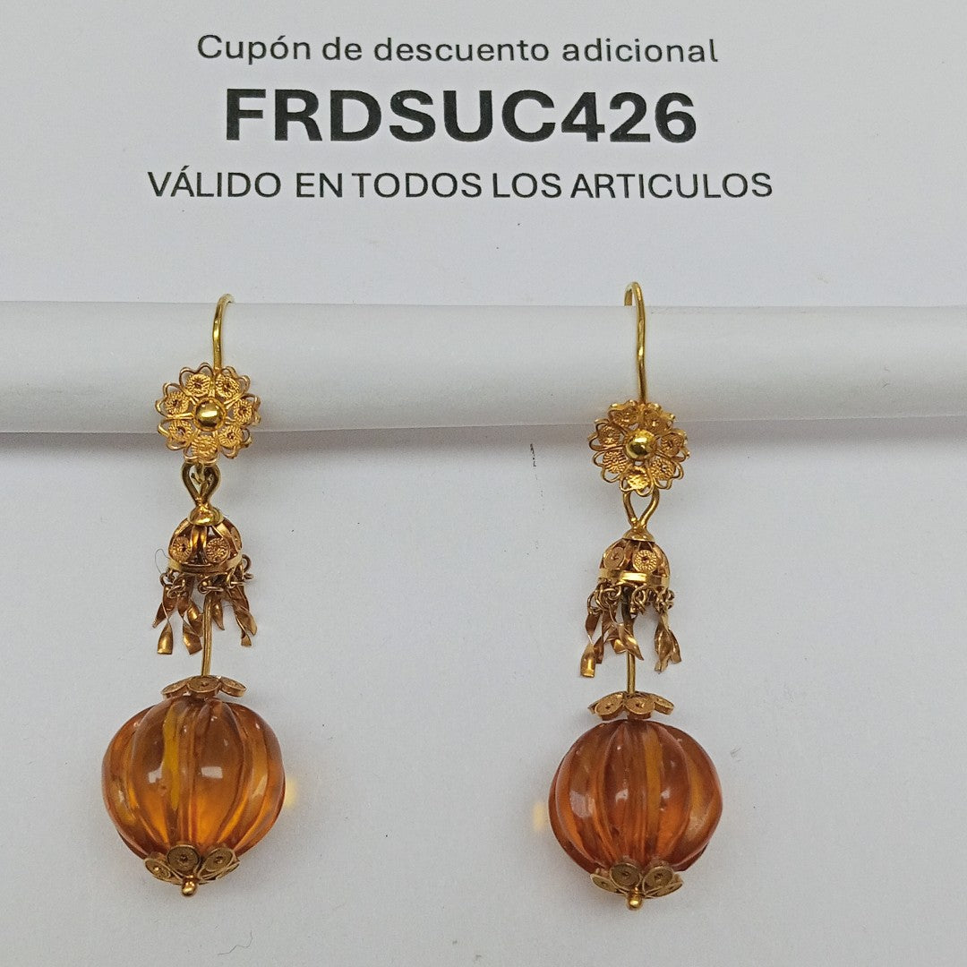 ARETES PAR ORO 8 K 6 GRMS (SEMINUEVO)