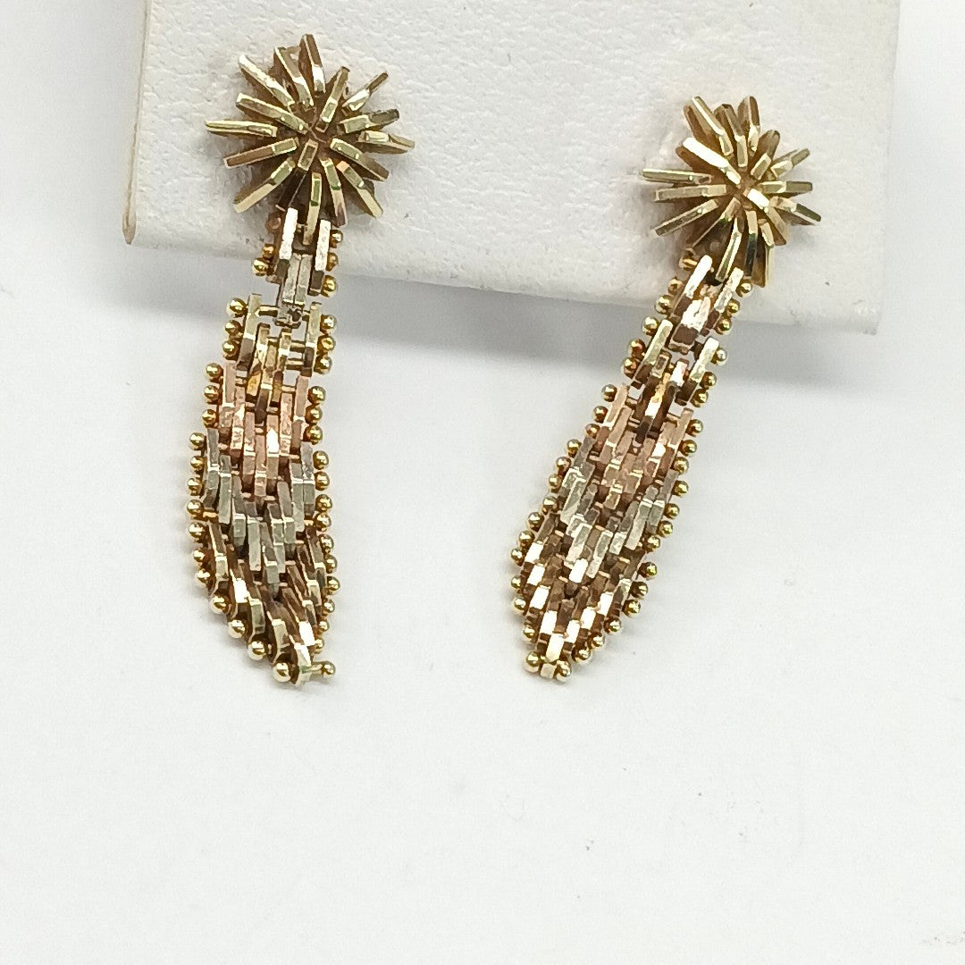 BROQUELES PAR ORO 14 K 2,50 GRMS (SEMINUEVO)