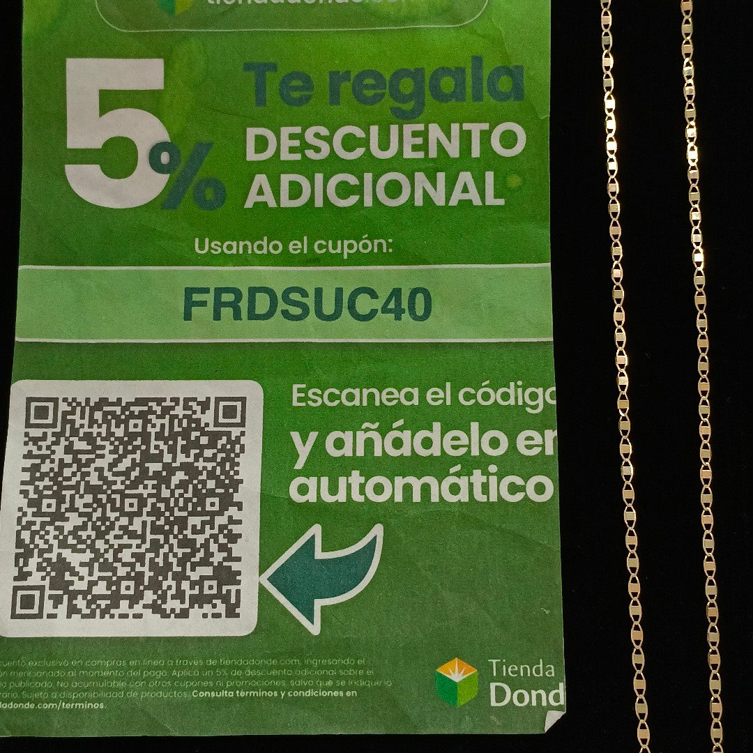 CADENAS GUCHI ORO 14K 55 CM 3.6 GR (NUEVO)