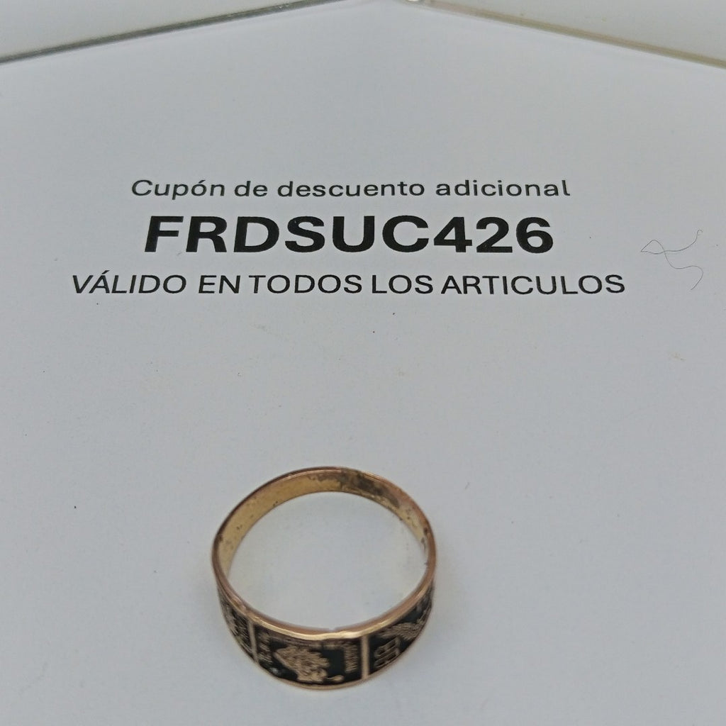 ANILLO DE GRADUACIÓN ORO 8 K 2.5 GRMS (SEMINUEVO)