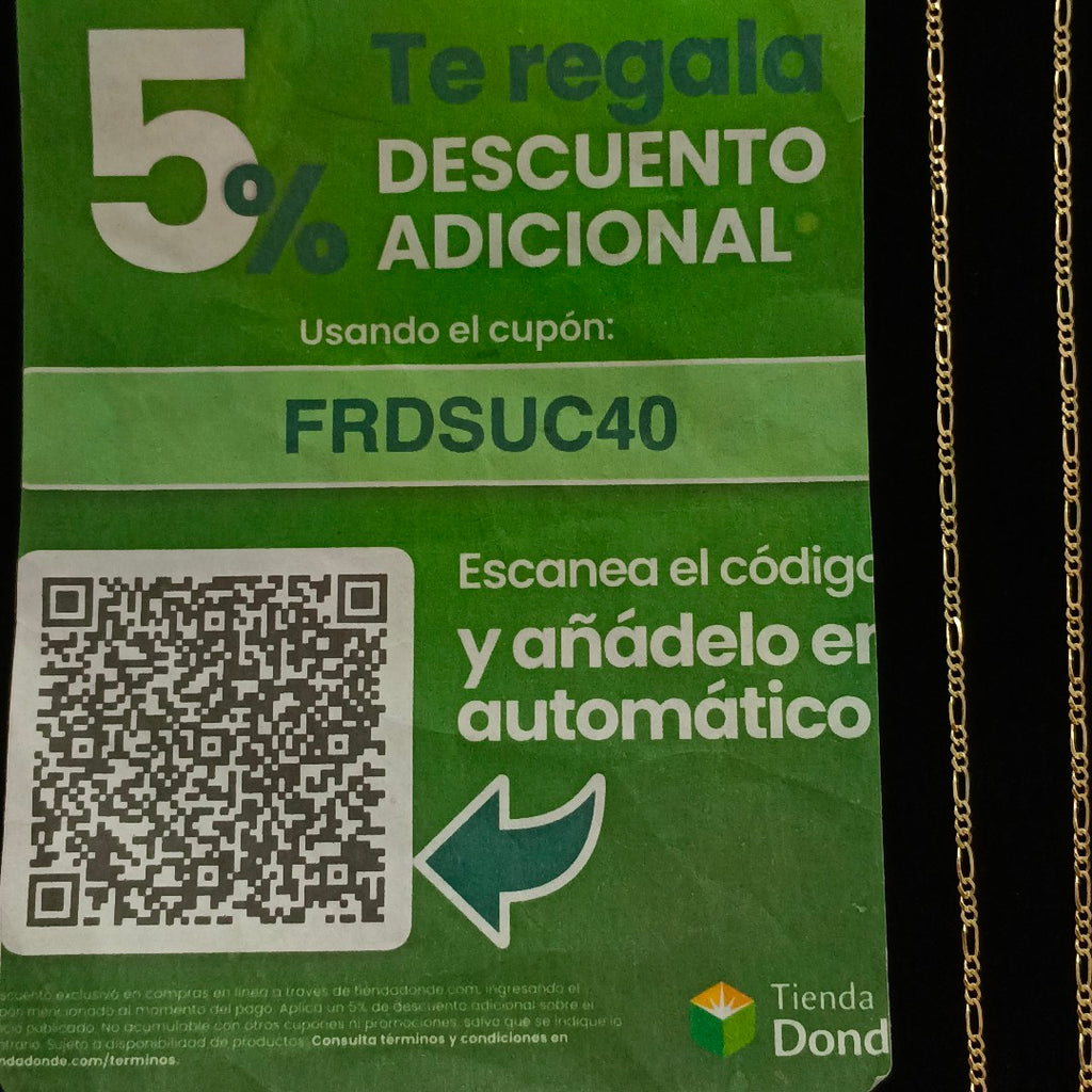 CADENAS 3X1 ORO 14K 60 CM 4.2 GR (NUEVO)