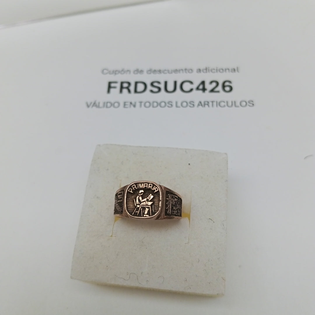 ANILLO DE GRADUACIÓN ORO 8 K 2.5 GRMS (SEMINUEVO)