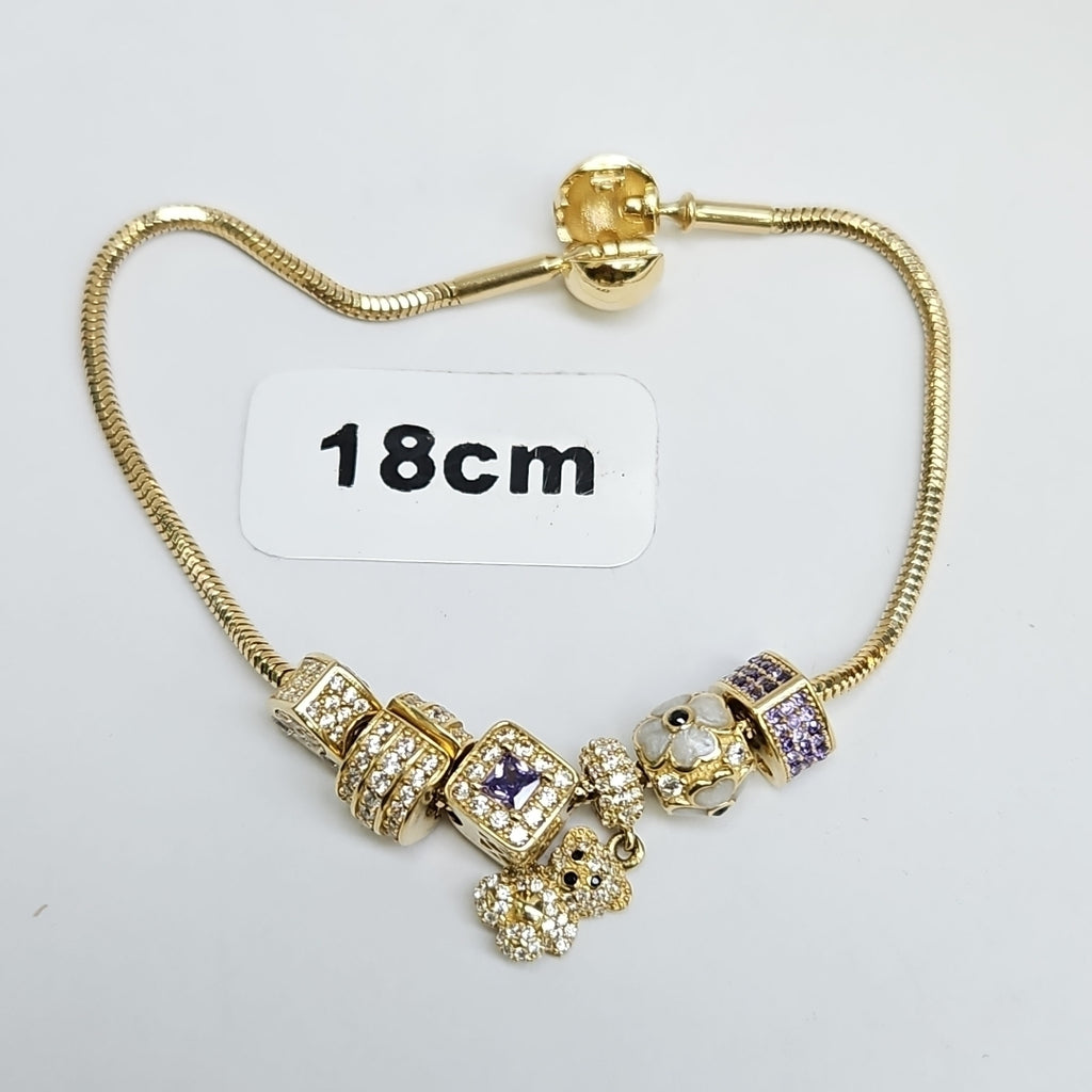 PULSERA CHARM ORO 14K 12.3 (NUEVO)