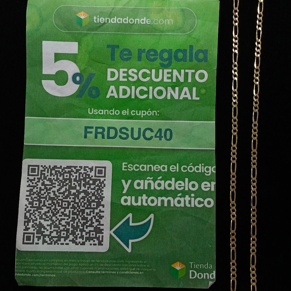 CADENAS 3X1 ORO 14K 60 CM 8.9 GR (NUEVO)