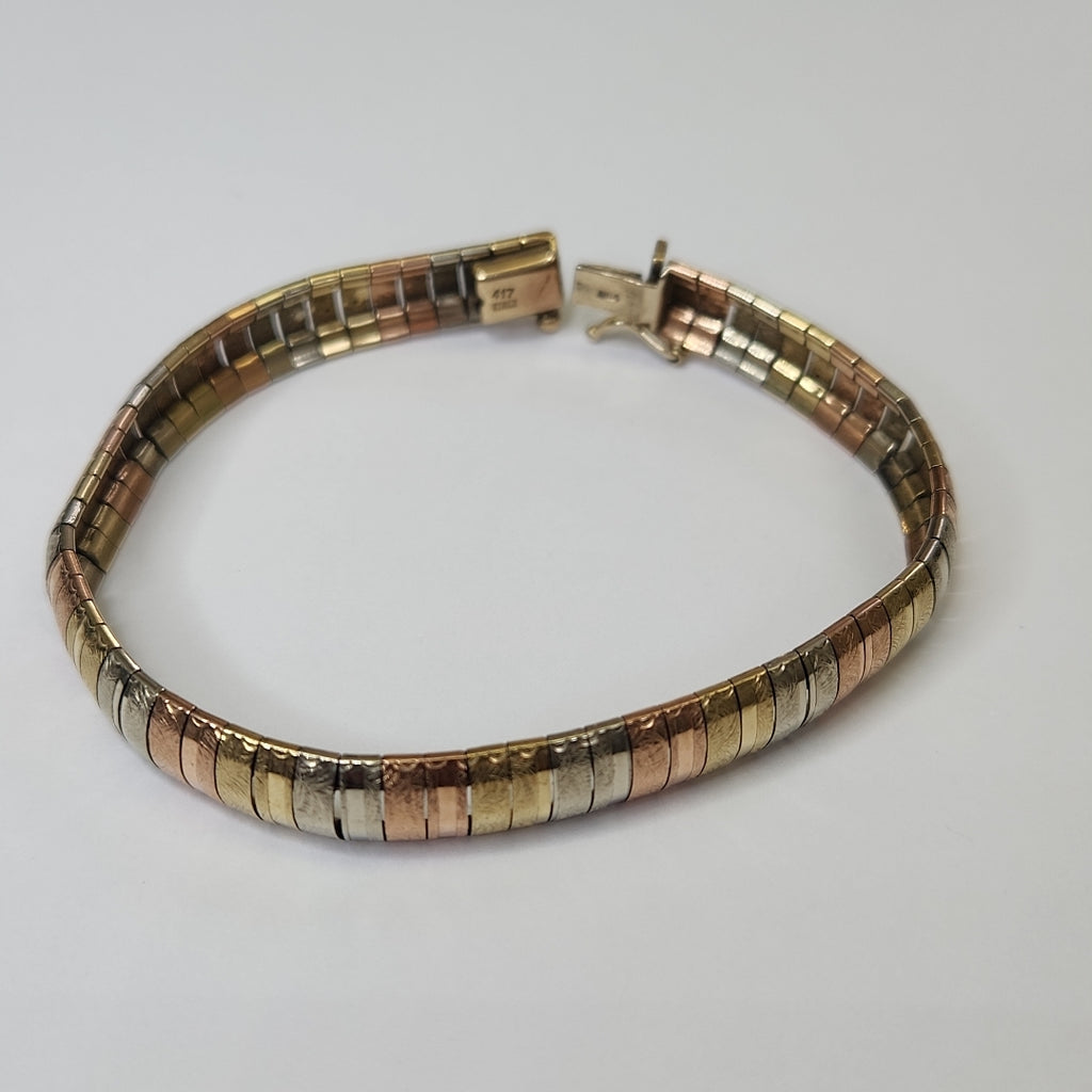 PULSERA ORO,ORO COMBINADO 10 K 16,80 GRMS (SEMINUEVO)