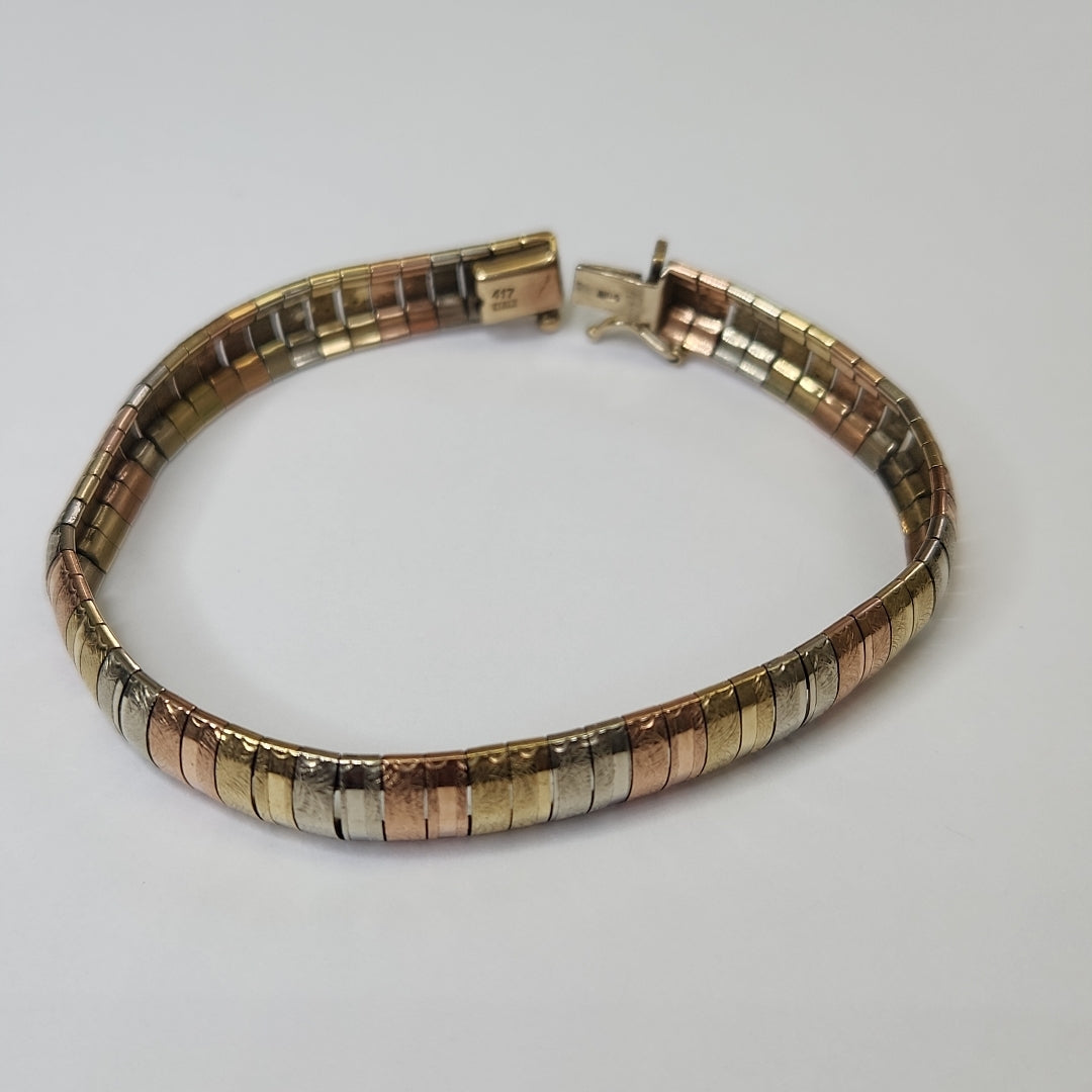PULSERA ORO,ORO COMBINADO 10 K 16,80 GRMS (SEMINUEVO)