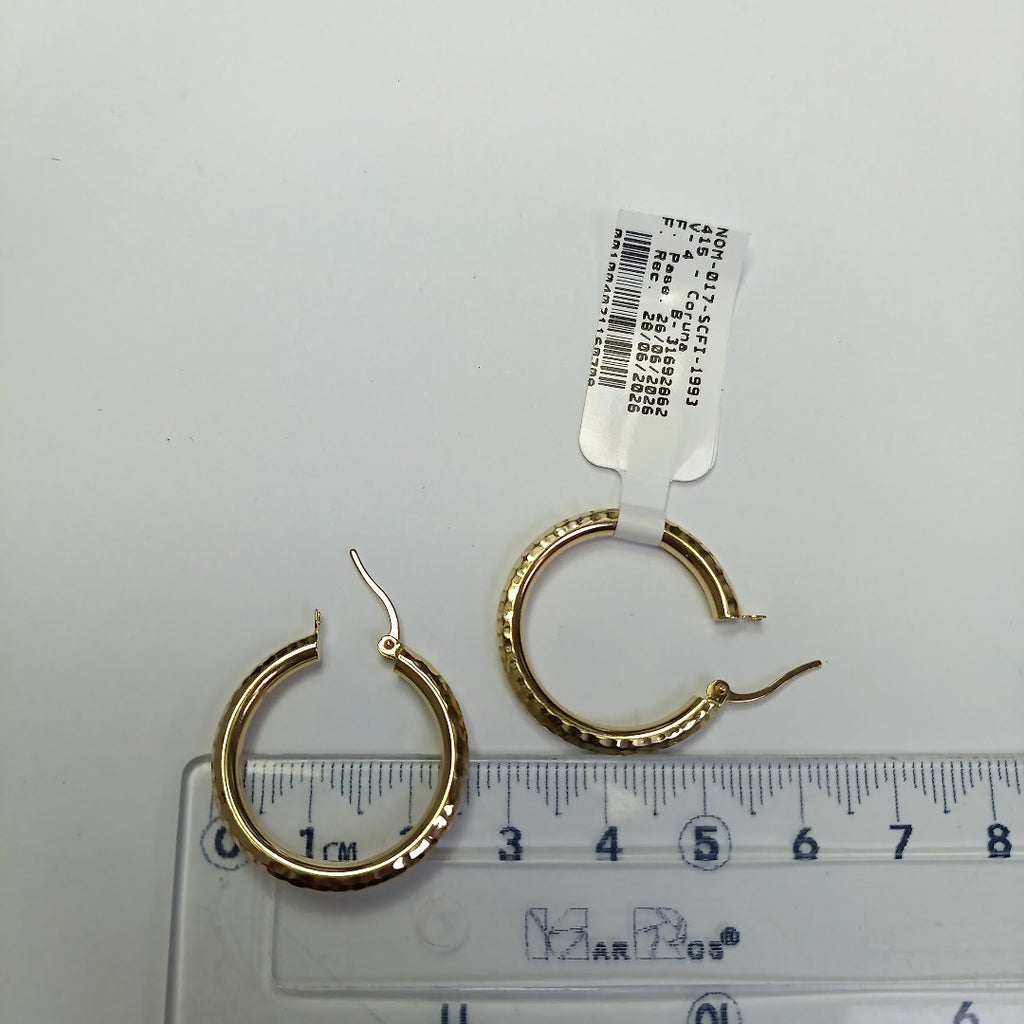 ARRACADAS PAR ORO 14 K 1.7 GRMS (SEMINUEVO)