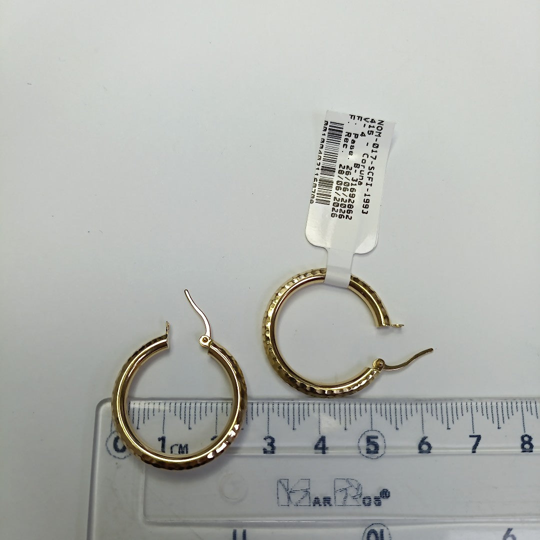 ARRACADAS PAR ORO 14 K 1.7 GRMS (SEMINUEVO)