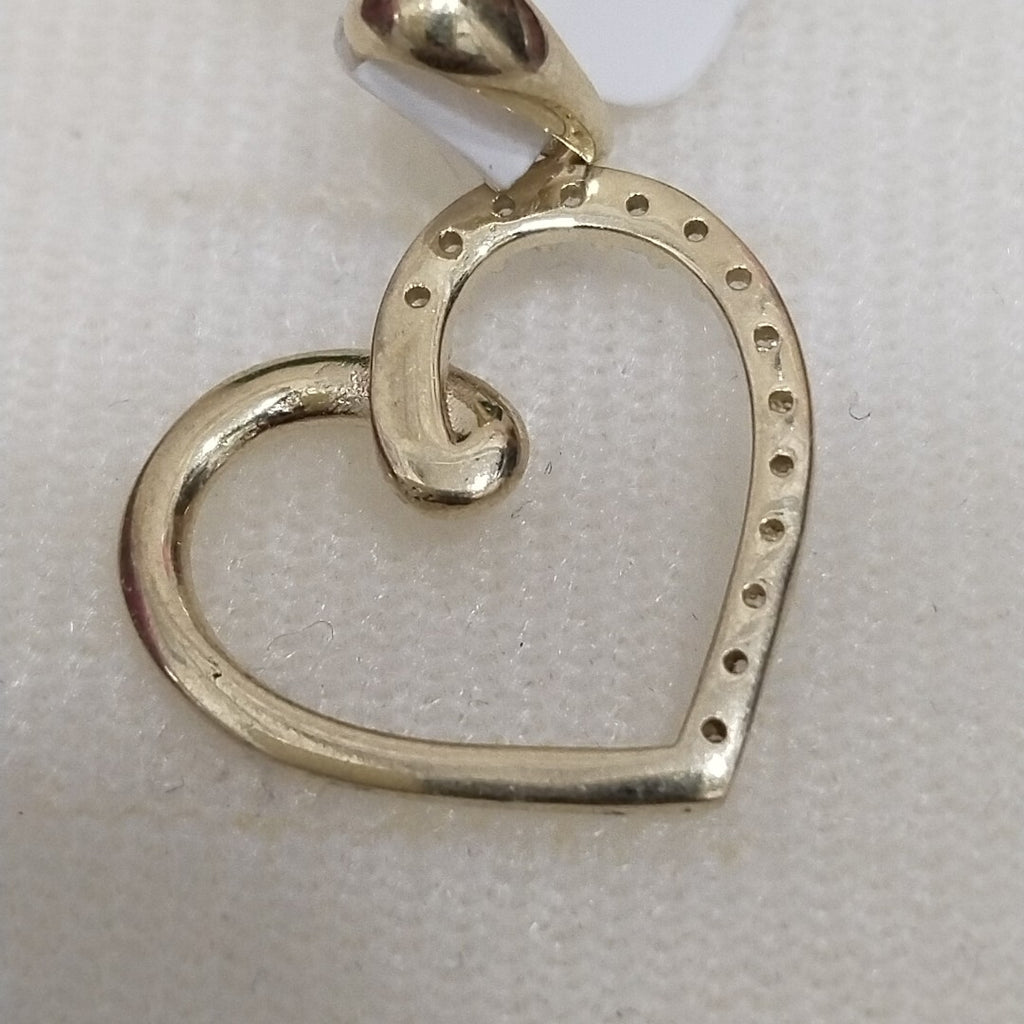 DIJES CORAZON C/CIRCONIA ORO 10K 1.3 GR (NUEVO)