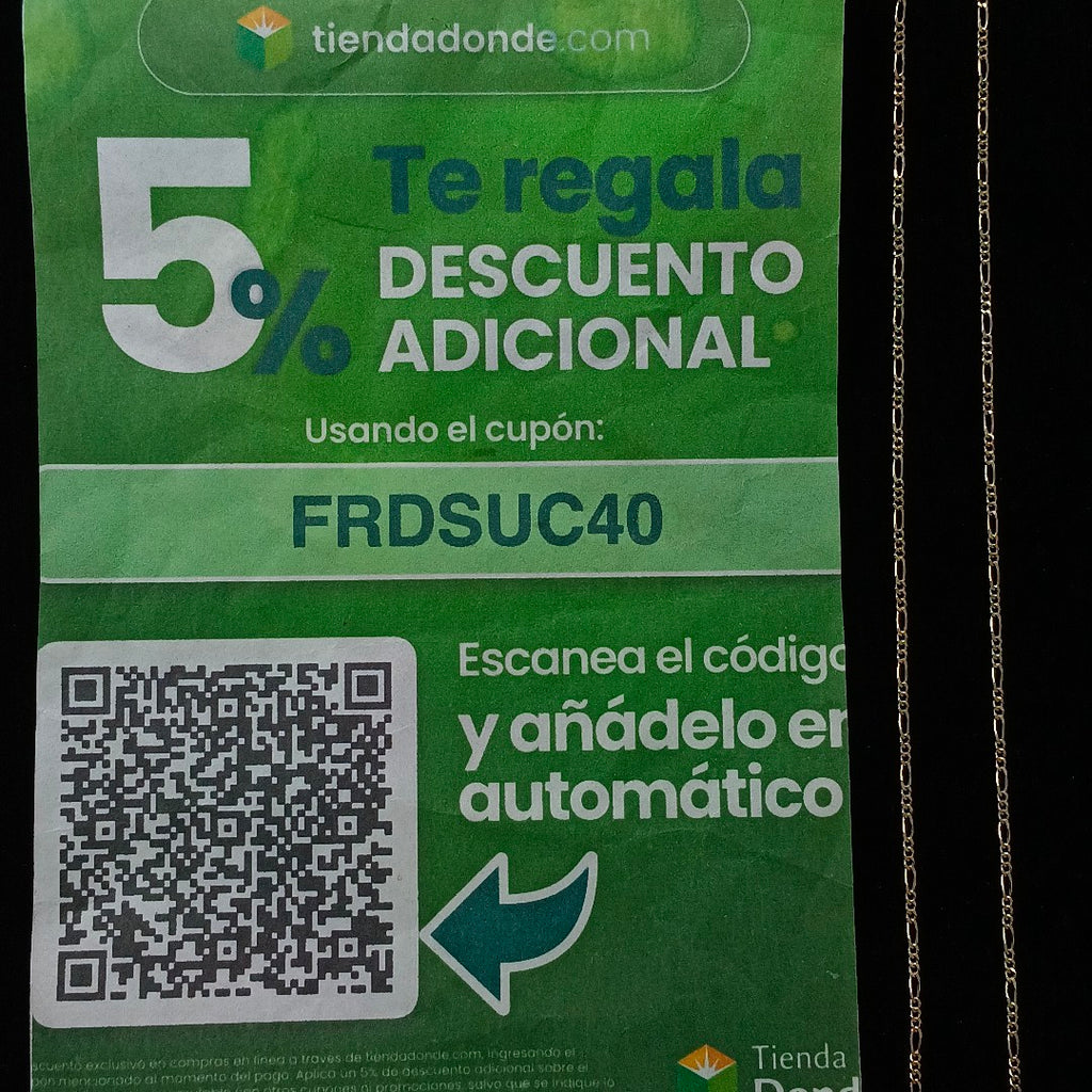 CADENAS TEJIDO 3X1 ORO 14K 55 CM 2.6 GR (NUEVO)