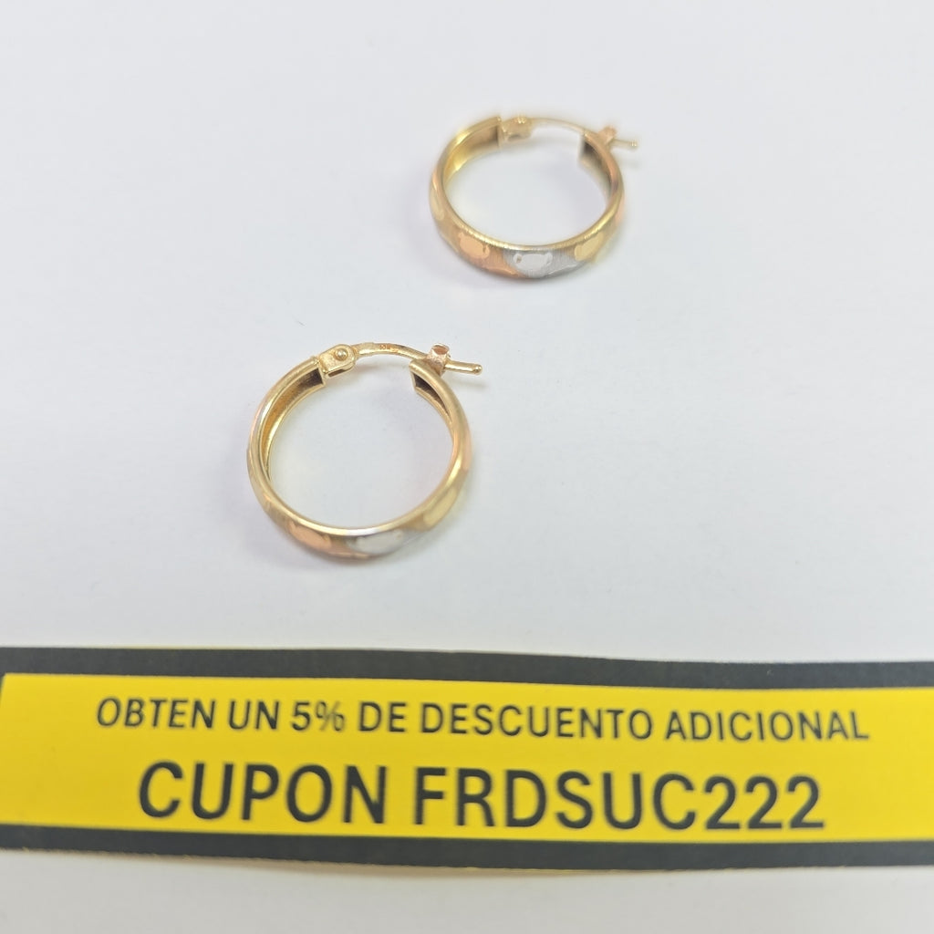 ARRACADAS PAR ORO 10 K 1.7 GRMS (SEMINUEVO)