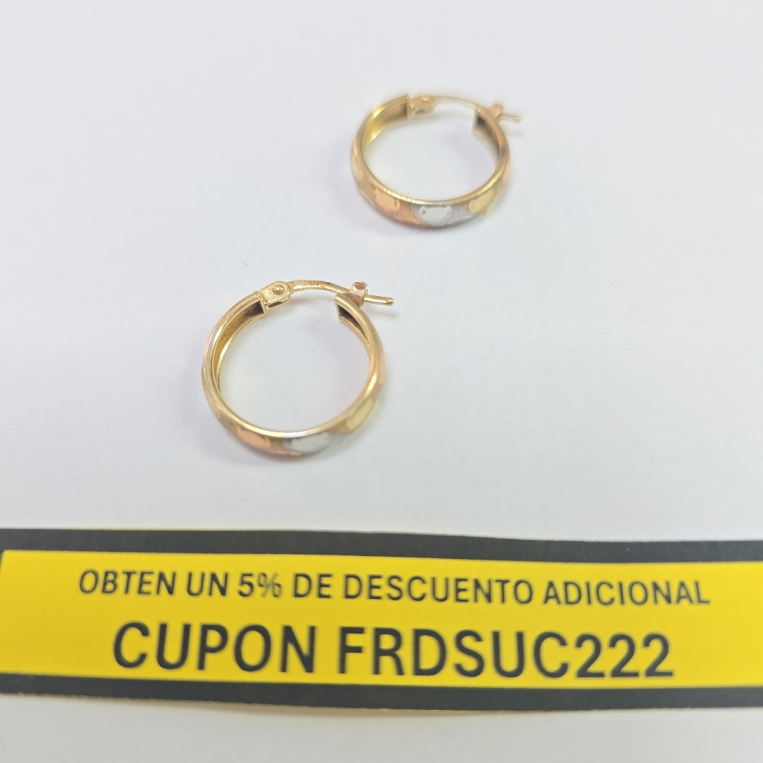 ARRACADAS PAR ORO 10 K 1.7 GRMS (SEMINUEVO)