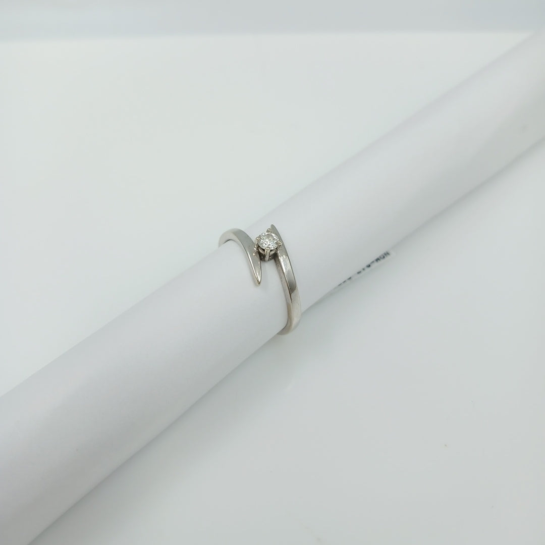 ANILLITO ORO BLANCO 14 K 2.4 GRMS (SEMINUEVO)