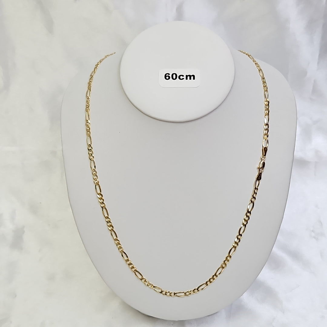 CADENAS TEJIDO 3X1 ORO 14K 60 CM 13.6 GR (NUEVO)
