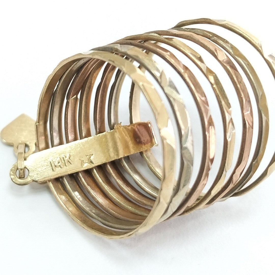 SEMANARIO DE ARGOLLAS ORO 14 K 5,10 GRMS (SEMINUEVO)