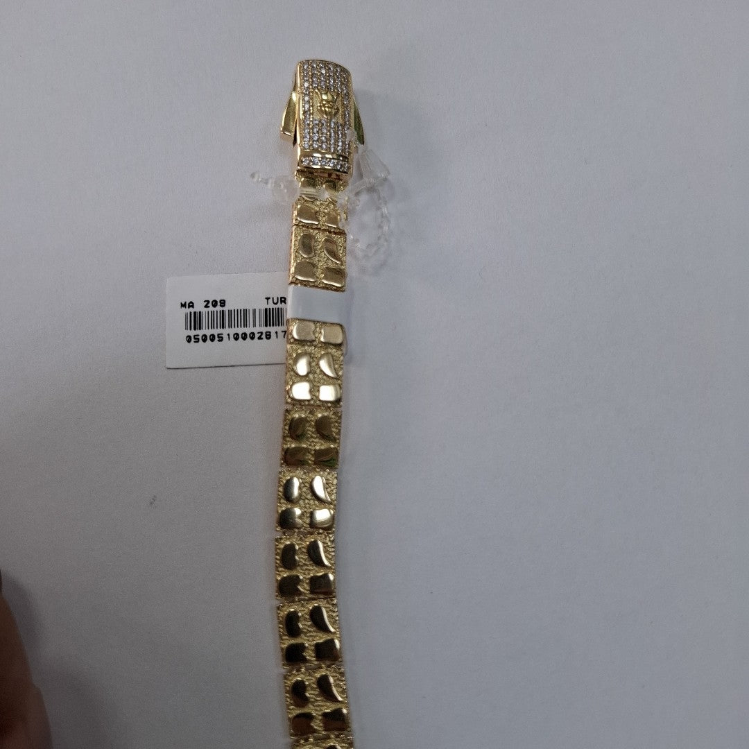 PULSERAS CABALLERO ORO 14K 16.5 (NUEVO)