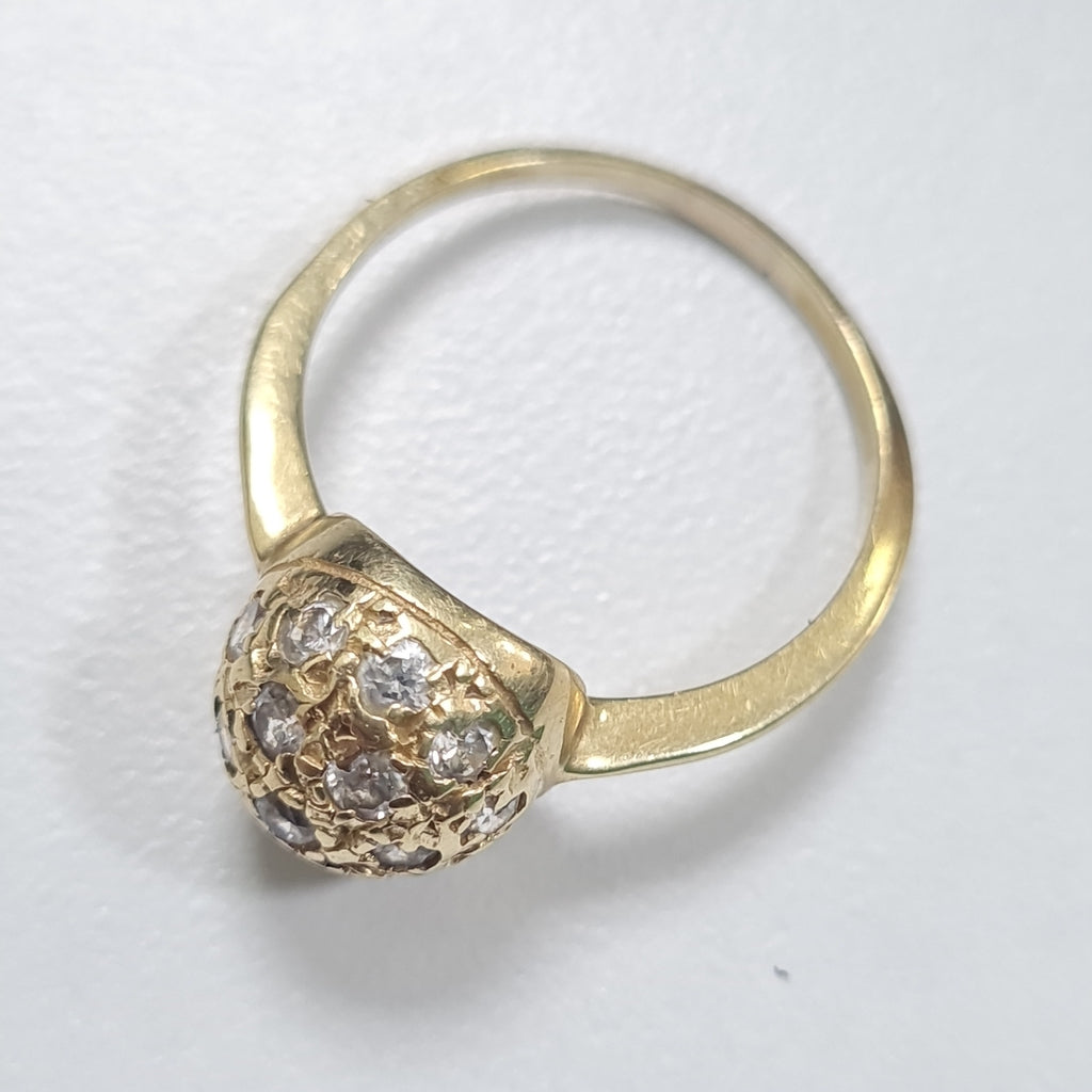 ANILLITO, SOLITARIO ORO 14 K 3 GRMS (SEMINUEVO)