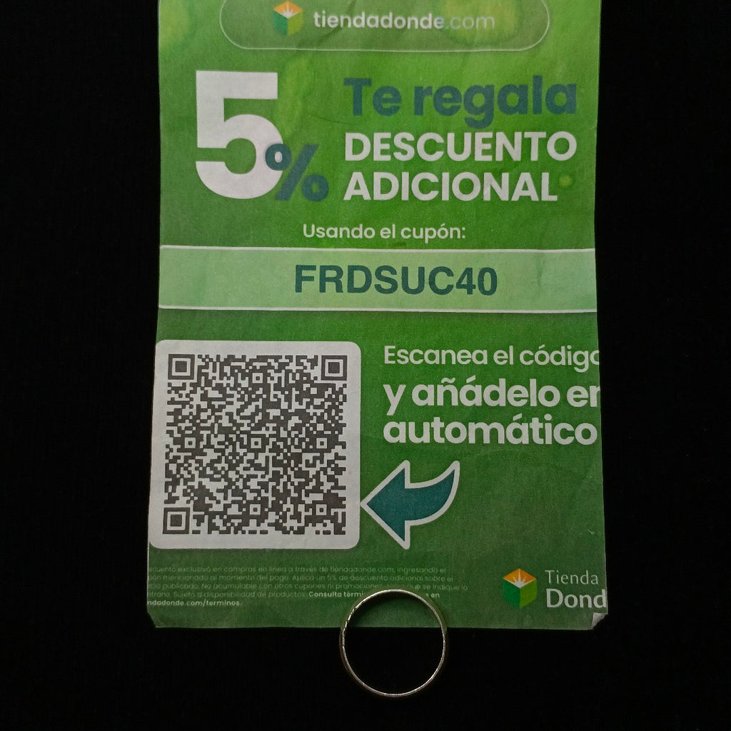 ARGOLLA PLATA 6.5 GRMS (SEMINUEVO)