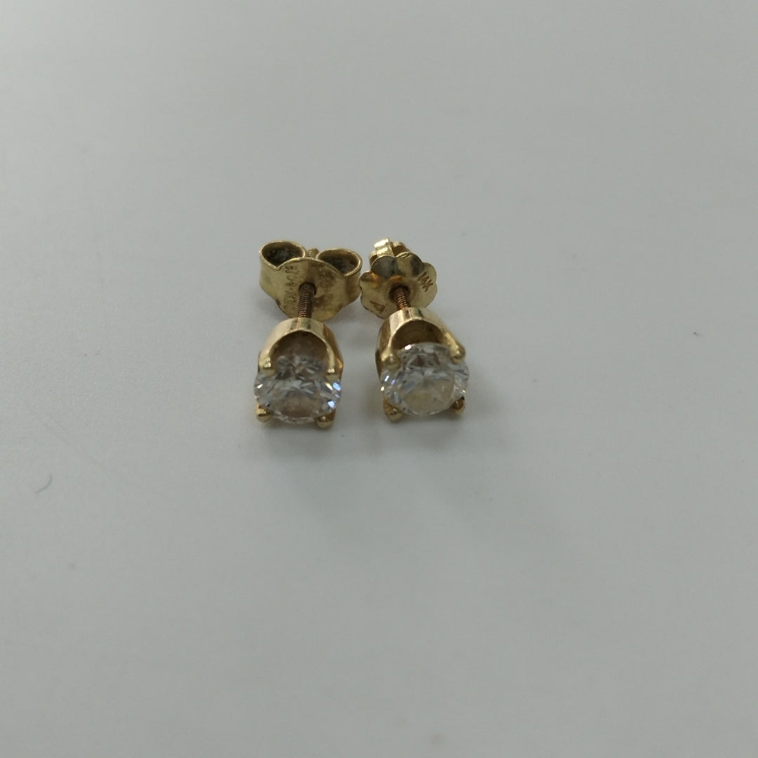 ARETES PAR ORO 14 K 1,20 GRMS (SEMINUEVO)