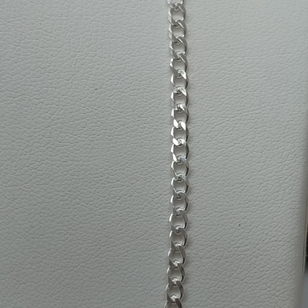 CADENA BARBADA PLATA .925 60 CM 9.62 GR (NUEVO)